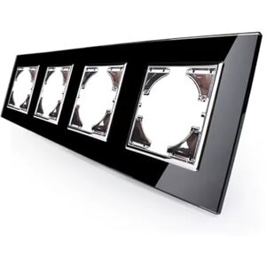 Brightium S-EMPOT inbouwspot met elegant zwart glas en horizontaal frame met 4 elementen, ideaal om elke ruimte een moderne en verfijnde touch te geven en je huis te verfraaien. Brightium S-EMPOT inbouwspot met elegant zwart glas en horizontaal frame met 4 elementen, ideaal om elke ruimte een moderne en verfijnde touch te geven en je huis te verfraaien.