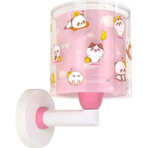 Dalber Wandlamp voor kinderen, Kawaii kleine dieren, roze, 41769S, E27 Dalber Wandlamp voor kinderen, Kawaii kleine dieren, roze, 41769S, E27