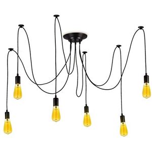 Barcelona LED Hanglamp - Vintage Stijl, Verstelbaar, Zwart Barcelona LED Hanglamp - Vintage Stijl, Verstelbaar, Zwart