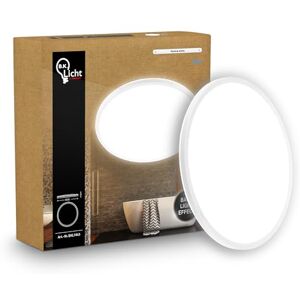 B.K.Licht LED Paneel plat met indirecte verlichting, neutraal wit licht, IP44 spatwaterdicht, plafondlamp, badkamerlamp, lampen plafond voor woon- en keukenruimtes, 29 x 3 cm, wit B.K.Licht LED Paneel plat met indirecte verlichting, neutraal wit licht, IP44 spatwaterdicht, plafondlamp, badkamerlamp, lampen plafond voor woon- en keukenruimtes, 29 x 3 cm, wit