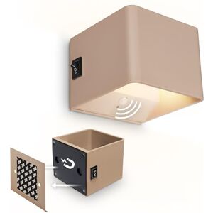 Briloner Sticklights Led-wandlamp zonder stroomaansluiting en zonder boren, met bewegingsmelder, batterij, magnetisch afneembaar, wandlamp, leeslamp, woonkamerlamp, hal, 10 x 8 x 10 cm, beige Briloner Sticklights Led-wandlamp zonder stroomaansluiting en zonder boren, met bewegingsmelder, batterij, magnetisch afneembaar, wandlamp, leeslamp, woonkamerlamp, hal, 10 x 8 x 10 cm, beige