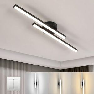 Toolight Comely Dimbare LED Plafondlamp 60cm, Moderne Kroonluchter 3000K/4500K/6500K Schakelaar Dimmen, LED Plafonnier voor woonkamer, keuken, entree, gang, slaapkamer Toolight Comely Dimbare LED Plafondlamp 60cm, Moderne Kroonluchter 3000K/4500K/6500K Schakelaar Dimmen, LED Plafonnier voor woonkamer, keuken, entree, gang, slaapkamer