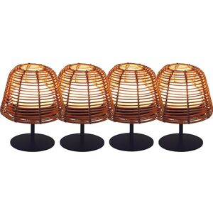 Lumisky Set van 4 mini-tafellampen, led, draadloos, wit, dimbaar, 2 x TWINS BOHEME H16 cm Lumisky Set van 4 mini-tafellampen, led, draadloos, wit, dimbaar, 2 x TWINS BOHEME H16 cm