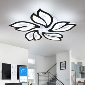 Comely Dimbare LED Plafondlamp, 45W Moderne Plafondlamp met Afstandsbediening, Creatieve Bloemvorm Acryl Kroonluchter met 5 Hoofden voor Woonkamer Slaapkamer Eetkamer Comely Dimbare LED Plafondlamp, 45W Moderne Plafondlamp met Afstandsbediening, Creatieve Bloemvorm Acryl Kroonluchter met 5 Hoofden voor Woonkamer Slaapkamer Eetkamer