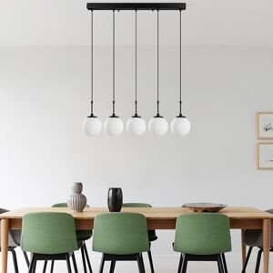 Opviq Elegante zwarte kroonluchter, verstelbare hoogte 40-115 cm, metalen behuizing, 5 x E14 stopcontacten, 80 x 15 x 115 cm, perfect voor moderne woonruimtes, IP20 rated Opviq Elegante zwarte kroonluchter, verstelbare hoogte 40-115 cm, metalen behuizing, 5 x E14 stopcontacten, 80 x 15 x 115 cm, perfect voor moderne woonruimtes, IP20 rated