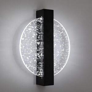 Comely Binnen LED Wandlamp 12W, Zwart Rond 1500LM Koel Wit Licht 6500K LED Wandlamp met Zilverfolie, Moderne LED Wandlamp voor Gang Woonkamer Slaapkamer Comely Binnen LED Wandlamp 12W, Zwart Rond 1500LM Koel Wit Licht 6500K LED Wandlamp met Zilverfolie, Moderne LED Wandlamp voor Gang Woonkamer Slaapkamer
