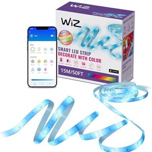 WiZ LED Strip 15 Meter RGB Makkelijke installatie Gekleurd en Wit licht Muzieksynchronisatie RGB; één kleur tegelijk WiZ LED Strip 15 Meter RGB Makkelijke installatie Gekleurd en Wit licht Muzieksynchronisatie RGB; één kleur tegelijk