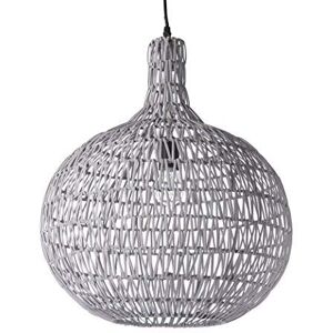LUSSIOL HALA rotan hanglamp, 60 W, grijs, ø 44 x H 52 cm LUSSIOL HALA rotan hanglamp, 60 W, grijs, ø 44 x H 52 cm