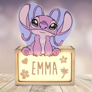 WONDEE Disney Lilo en Stitch Kinderlamp, gepersonaliseerd met naam, nachtlampje voor kinderen, cadeau voor pasgeborenen, doopcadeau voor meisjes, Lilo en Stitch WONDEE Disney Lilo en Stitch Kinderlamp, gepersonaliseerd met naam, nachtlampje voor kinderen, cadeau voor pasgeborenen, doopcadeau voor meisjes, Lilo en Stitch