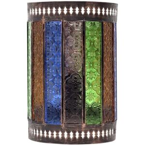 Blendend Handgemaakte wandlamp, bruin/gekleurd, 25 x 16D, met E27-lampfitting, ideaal voor decoratie en verlichting binnenshuis. Blendend Handgemaakte wandlamp, bruin/gekleurd, 25 x 16D, met E27-lampfitting, ideaal voor decoratie en verlichting binnenshuis.