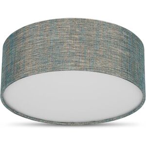 REV Plafondlamp plafondlamp rond 30cm met stoffen lampenkap in vintage look ideaal voor slaapkamer en woonkamer, groen-goud REV Plafondlamp plafondlamp rond 30cm met stoffen lampenkap in vintage look ideaal voor slaapkamer en woonkamer, groen-goud