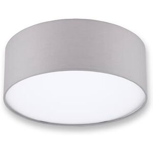 REV Plafondlamp – afdeklamp rond 30 cm met stoffen lampenkap in moderne look – ideaal voor slaapkamer, woonkamer en kinderkamer, grijs REV Plafondlamp – afdeklamp rond 30 cm met stoffen lampenkap in moderne look – ideaal voor slaapkamer, woonkamer en kinderkamer, grijs
