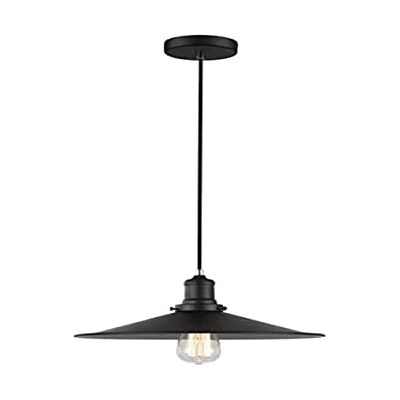 LUSSIOL 250341 Hanglamp, metaal, zwart, ø30 x H 12 cm LUSSIOL 250341 Hanglamp, metaal, zwart, ø30 x H 12 cm