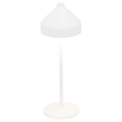 Zafferano , Amelie Lamp, Snoerloze Oplaadbare Tafellamp met Touch Control, Geschikt voor Binnen en Buiten, Dimmer, 2200-3000 K, Hoogte 34 cm, Witte Kleur Zafferano , Amelie Lamp, Snoerloze Oplaadbare Tafellamp met Touch Control, Geschikt voor Binnen en Buiten, Dimmer, 2200-3000 K, Hoogte 34 cm, Witte Kleur