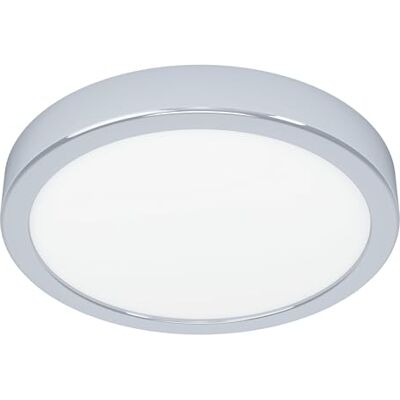 Eglo connect.z Smart-Home LED plafondlamp Fueva 6-Z, Ø 21,1 cm, ZigBee, Matter, app en spraakbediening Alexa, warm- tot koelwit, RGB, dimbaar, badkamerlamp chroom, IP44 Eglo connect.z Smart-Home LED plafondlamp Fueva 6-Z, Ø 21,1 cm, ZigBee, Matter, app en spraakbediening Alexa, warm- tot koelwit, RGB, dimbaar, badkamerlamp chroom, IP44