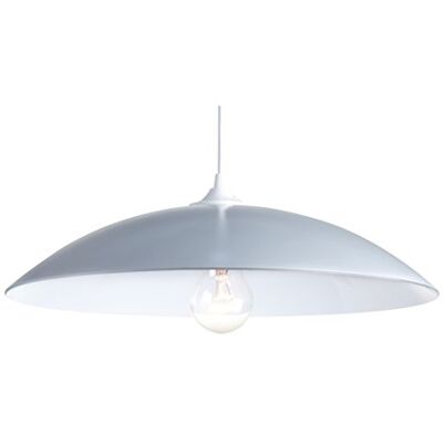 LUSSIOL Hanglamp Mondo Colors, glas 75W, wit, ø 37 x H 12 cm LUSSIOL Hanglamp Mondo Colors, glas 75W, wit, ø 37 x H 12 cm
