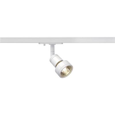 SLV 1-fase-systeem armatuur PURI/spot, led spot, plafondspot, plafondarmatuur, railsysteem, binnenverlichting / GU10 50W wit SLV 1-fase-systeem armatuur PURI/spot, led spot, plafondspot, plafondarmatuur, railsysteem, binnenverlichting / GU10 50W wit