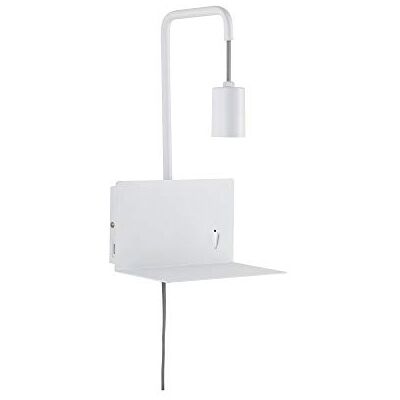 Paulmann 79812 wandleeslamp Calvani max. 40 watt wand-leeslamp wit leesverlichting metaal wandverlichting E27 Paulmann 79812 wandleeslamp Calvani max. 40 watt wand-leeslamp wit leesverlichting metaal wandverlichting E27