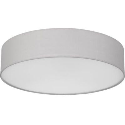 REV plafondlamp 50cm, rond, met stoffen lampenkap, grijs Vintage-look zes E27 fitting ideaal voor de woonkamer & slaapkamer REV plafondlamp 50cm, rond, met stoffen lampenkap, grijs Vintage-look zes E27 fitting ideaal voor de woonkamer & slaapkamer