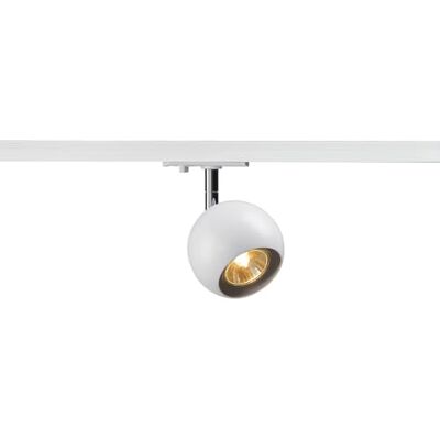 SLV 1-fase systeem LIGHT EYE/spot, led spot, plafondspot, plafondarmatuur, railsysteem, binnenverlichting / GU10 50W wit SLV 1-fase systeem LIGHT EYE/spot, led spot, plafondspot, plafondarmatuur, railsysteem, binnenverlichting / GU10 50W wit