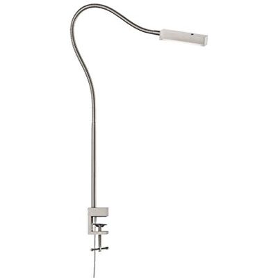 Fischer & Honsel Klemlamp Raik 1x LED 5,0 Watt, mat, nikkelkleuren, in hoogte verstelbaar, traploos dimbaar, flexarm, 50374, 50 x 3 x 60 cm (LxBxH), 470 lm, 3000 K Fischer & Honsel Klemlamp Raik 1x LED 5,0 Watt, mat, nikkelkleuren, in hoogte verstelbaar, traploos dimbaar, flexarm, 50374, 50 x 3 x 60 cm (LxBxH), 470 lm, 3000 K