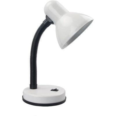 Gefom 441920 bureaulamp, wit, metaal Gefom 441920 bureaulamp, wit, metaal