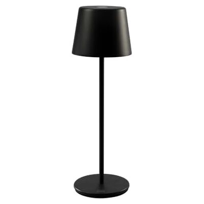 Konstsmide Vence 7888-750 Led-tafellamp, zwart, voor binnen en buiten, draadloos, 11,5 x 32 x 11,5 cm Konstsmide Vence 7888-750 Led-tafellamp, zwart, voor binnen en buiten, draadloos, 11,5 x 32 x 11,5 cm