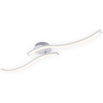 Briloner Leuchten LED plafondlamp, plafondlamp 2-lampen, 1.400 lumen, 3.000 Kelvin (warm wit), 18 Watt, aluminiumkleur, 782x120x110mm (LxBxH) Briloner Leuchten LED plafondlamp, plafondlamp 2-lampen, 1.400 lumen, 3.000 Kelvin (warm wit), 18 Watt, aluminiumkleur, 782x120x110mm (LxBxH)