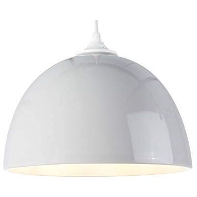 LUSSIOL Hanglamp roze 25, keramiek, 60 W, grijs, ø 25 x H 16 cm LUSSIOL Hanglamp roze 25, keramiek, 60 W, grijs, ø 25 x H 16 cm