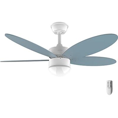 Cecotec EnergySilence Aero 4260 Sky Plafondventilator met licht, 40 W, DC-motor, diameter 106,7 cm, met 5 omkeerbare vleugels, ledlicht, afstandsbediening, timer, 6 snelheden Cecotec EnergySilence Aero 4260 Sky Plafondventilator met licht, 40 W, DC-motor, diameter 106,7 cm, met 5 omkeerbare vleugels, ledlicht, afstandsbediening, timer, 6 snelheden