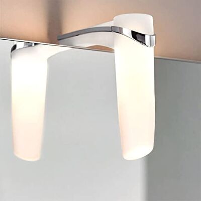Wonderlamp Sabrina wandlamp, LED, 6 W, chroom, 11,74 x 3,74 x 11,74 cm Wonderlamp Sabrina wandlamp, LED, 6 W, chroom, 11,74 x 3,74 x 11,74 cm