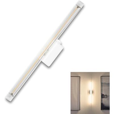 REV LED wandlamp binnen filament 50cm, 4W, 350lm, 3000K, dimbaar wandlamp met schakelaar fotolamp, bedlampje muur, IP20, wit REV LED wandlamp binnen filament 50cm, 4W, 350lm, 3000K, dimbaar wandlamp met schakelaar fotolamp, bedlampje muur, IP20, wit