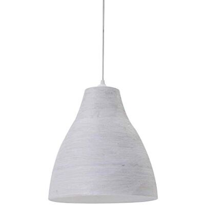 LUSSIOL Hanglamp Calcuta pm, bamboe, 60 W, wit, Ø 30 x H 33 cm LUSSIOL Hanglamp Calcuta pm, bamboe, 60 W, wit, Ø 30 x H 33 cm