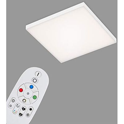 Briloner Verlichting LED-paneel, LED-plafondlamp dimbaar, frameloos, kleurtemperatuurregeling, RGB, incl. afstandsbediening, 16 Watt, 1.800 lumen, wit, 295x295x57mm (LxBxH) Briloner Verlichting LED-paneel, LED-plafondlamp dimbaar, frameloos, kleurtemperatuurregeling, RGB, incl. afstandsbediening, 16 Watt, 1.800 lumen, wit, 295x295x57mm (LxBxH)