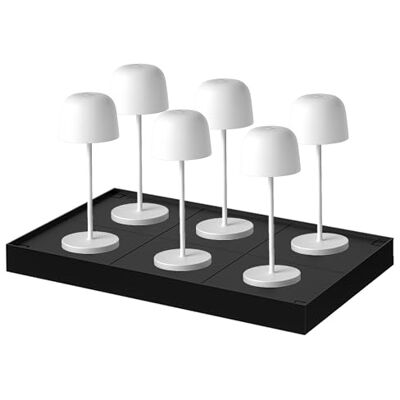 Lumisky SOPHIA White Tafellamp, draadloos, led, warmwit, dimbaar, H28 cm, wit, met laadplaat, 6 stuks Lumisky SOPHIA White Tafellamp, draadloos, led, warmwit, dimbaar, H28 cm, wit, met laadplaat, 6 stuks