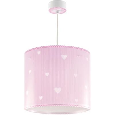 Dalber Sweet Dreams hanglamp voor kinderen, roze hartjes, E27, 62012MS, kinderlampen, meisjeskamer. Dalber Sweet Dreams hanglamp voor kinderen, roze hartjes, E27, 62012MS, kinderlampen, meisjeskamer.