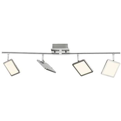 Brilliant Uranus Led-spot, 4 vlakken, plafondspot, dimbaar door EasyDim-technologie, zwenkbaar, ijzer/wit, 2000 lumen, geïntegreerde led Brilliant Uranus Led-spot, 4 vlakken, plafondspot, dimbaar door EasyDim-technologie, zwenkbaar, ijzer/wit, 2000 lumen, geïntegreerde led