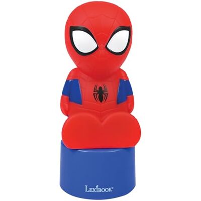 Lexibook , Spiderman NS01SPLXB nachtlampje en luidspreker voor kinderkamer, kleurverandering, zacht licht, werkt op batterijen, blauw/rood Lexibook , Spiderman NS01SPLXB nachtlampje en luidspreker voor kinderkamer, kleurverandering, zacht licht, werkt op batterijen, blauw/rood