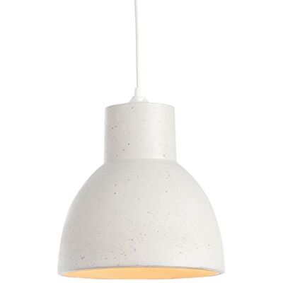 LUSSIOL Studio Block 25 wit, beton-hanglamp, 60 W, wit, ø 25 x H 25 cm LUSSIOL Studio Block 25 wit, beton-hanglamp, 60 W, wit, ø 25 x H 25 cm