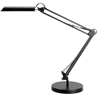 Unilux LED bureaulamp Swingo, dimbaar, zwart Unilux LED bureaulamp Swingo, dimbaar, zwart