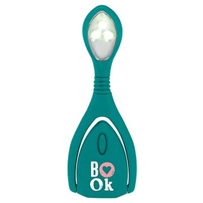 moses . Libri_x Lumi® Plus Book-leeslamp, klemlamp met traploze dimmer om te lezen in het donker, led-leeslamp in turquoise moses . Libri_x Lumi® Plus Book-leeslamp, klemlamp met traploze dimmer om te lezen in het donker, led-leeslamp in turquoise