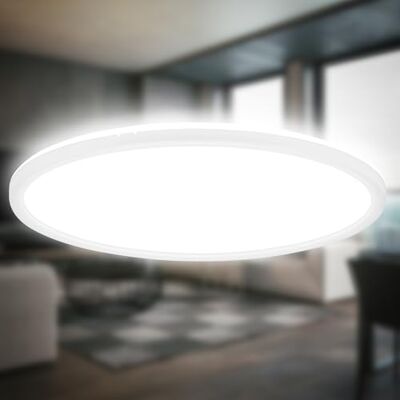 B.K.LICHT - Plafondlamp - LED indirect, 3cm dun, neutraal wit B.K.LICHT - Plafondlamp - LED indirect, 3cm dun, neutraal wit