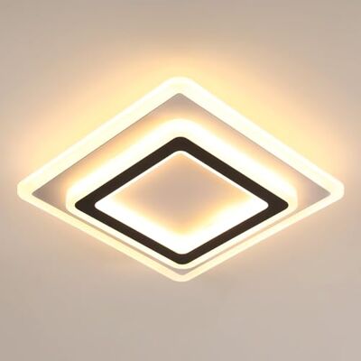Comely LED Plafondlamp, Plafond Licht 38W 4275LM, Creatieve Vierkante LED Plafondlamp Modern voor Woonkamer Keuken Badkamer Slaapkamer Gang, Warm Licht 3000K Comely LED Plafondlamp, Plafond Licht 38W 4275LM, Creatieve Vierkante LED Plafondlamp Modern voor Woonkamer Keuken Badkamer Slaapkamer Gang, Warm Licht 3000K