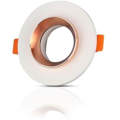 V-TAC GU10 inbouwspot, rond, met metalen rand, roségoud V-TAC GU10 inbouwspot, rond, met metalen rand, roségoud