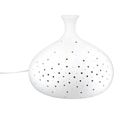 GILDE Tafellamp Galaxy porselein mat wit prikkellamp hoogte 21cm x Ø 22cm GILDE Tafellamp Galaxy porselein mat wit prikkellamp hoogte 21cm x Ø 22cm