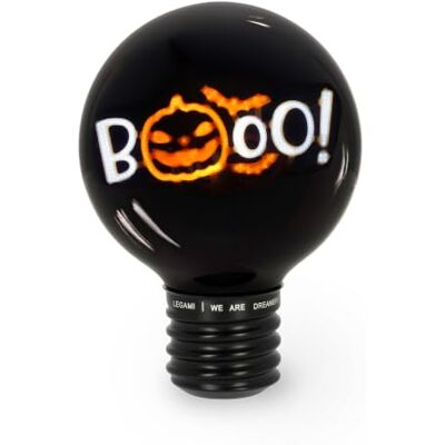 Legami Tafellamp Bulb Fiction XL, Halloween, oplaadbaar Tafellamp in gloeilampvorm, oplaadbaar met USB-kabel, draadloos, Bulb Fiction Legami Tafellamp Bulb Fiction XL, Halloween, oplaadbaar Tafellamp in gloeilampvorm, oplaadbaar met USB-kabel, draadloos, Bulb Fiction