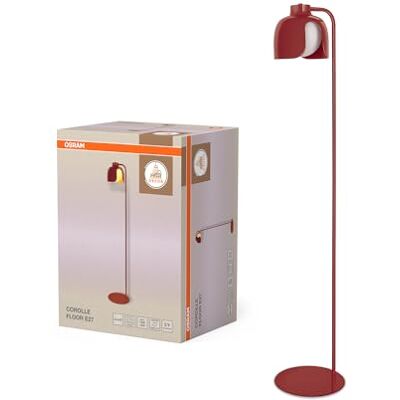 OSRAM DECOR Corolle Vloerlamp E27 Rood Metaal Glas Decor Corolle, Ambient Mood Light, Rood, 270 mm dia, verpakking van 1 OSRAM DECOR Corolle Vloerlamp E27 Rood Metaal Glas Decor Corolle, Ambient Mood Light, Rood, 270 mm dia, verpakking van 1