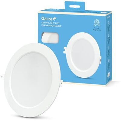 Garza LED inbouwspot, rond, extra vlak, 22 cm, 18 W, 4000 K, neutraal licht, 1950 lm, 30.000 uur, IP20, wit, energiebesparend, 80% Garza LED inbouwspot, rond, extra vlak, 22 cm, 18 W, 4000 K, neutraal licht, 1950 lm, 30.000 uur, IP20, wit, energiebesparend, 80%