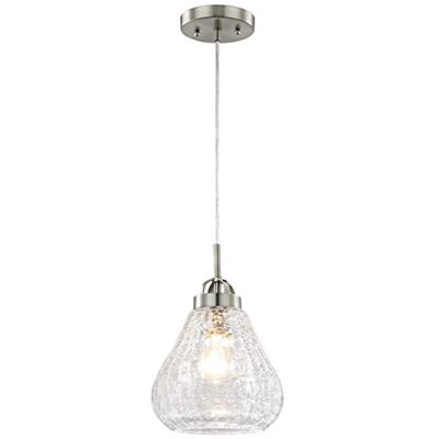 Westinghouse Lighting 6309140 A++ tot E, hanglamp, metaal, geborsteld nikkel, 19,05 x 19,05 x 161,29 cm Westinghouse Lighting 6309140 A++ tot E, hanglamp, metaal, geborsteld nikkel, 19,05 x 19,05 x 161,29 cm