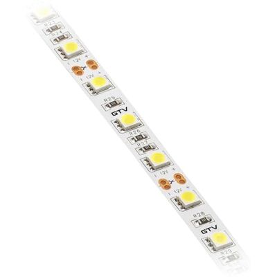 GTV Flash 5050 Ledstrip, 5 m rol, met 300 leds, dimbaar, alle 5 cm deelbaar, 12 V, 72 W (14,4 Wm), 10 mm breed, neutraal wit, 4000 K, voor meubeldecoratie GTV Flash 5050 Ledstrip, 5 m rol, met 300 leds, dimbaar, alle 5 cm deelbaar, 12 V, 72 W (14,4 Wm), 10 mm breed, neutraal wit, 4000 K, voor meubeldecoratie